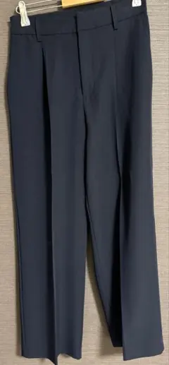 【新品美品】EMMAJAMES/エマジェイムズ　ネイビー　キレイ目　パンツ