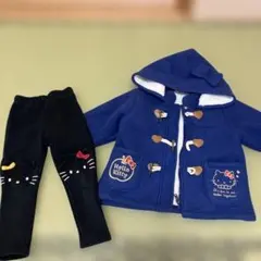 ハローキティ　フリース素材コートジャケット100センチ