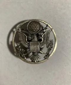 米軍USAイーグルモチーフピンバッジ円形E Pluribus UNUMサープラスのサムネイル