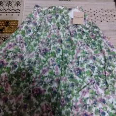 Apuweiser-riche 花柄ひざ丈スカート サイズ1未使用タグ付