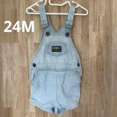OSHKOSH B'GOSH オシュコシュベビー　デニムオーバーオール　24M