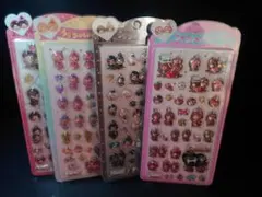カラフルキャラクター　モ　ン　チ　ッ　チ硬いシール 4枚セット