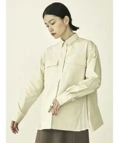 COTORICA サイドプリーツZIPシャツ 長袖のサムネイル