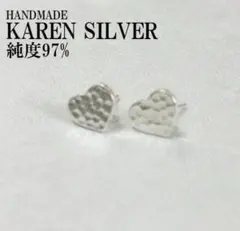 シルバーピアス カレンシルバー カレン ハンドメイド タイシルバー