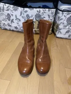 TRUSSARDI ブラウンレザーブーツ