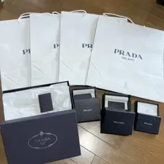 PRADA ショッピングバッグ 袋大4枚+箱4 セット