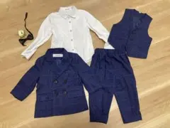 キッズスーツ　フォーマル セット 男の子 セレモニー 結婚式　入学式　100cm