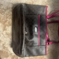 COACH 2way トートバッグ シグネチャー A4対応 ファスナーポケット