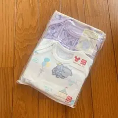 新品70 ユニクロ　クルーネックボデ2枚組　ディズニー