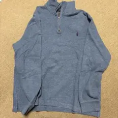 POLO RALPH LAUREN グレー ジップアップ トレーナー L