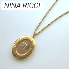 【美品】レアNINA RICCI ニナリッチ ロケットゴールド ロングネックレス