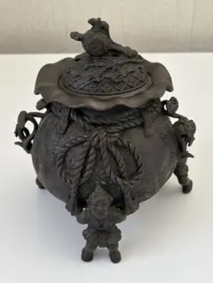 香炉 元威 床の間 置物 仏具 ビンテージ 古物 - メルカリ