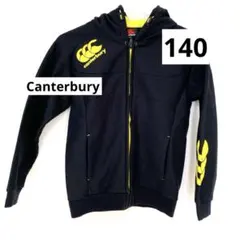 Canterbury カンタベリー ジップパーカー 140 ブラック イエロー