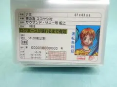 ワンピース パロディカード【ナミ・運転免許証】