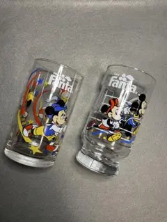 Fanta ミッキー ミニー グラス 2個セット　ノベルティー