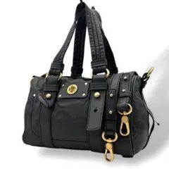 マークバイマークジェイコブス 2wayミニボストンバッグ レザー y2k 黒