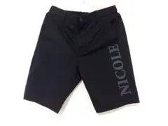 NICOLE Selectionロゴプリント ハーフパンツ ブラックのサムネイル
