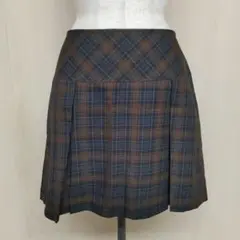 earth musia＆ecology チェック柄ミニスカート M