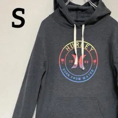 古着Hurley フード付きスウェットパーカー　海外輸入一点物デザイン　Sサイズ