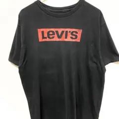 LEVI’S リーバイス 古着 Tシャツ 半袖 ビッグプリント 赤ロゴ アメカジ