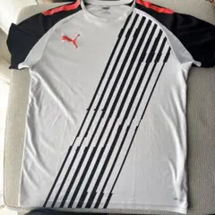 Puma スポーツシャツ ホワイト/ブラック/レッド