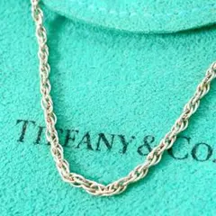 美品 ティファニー スクリュー チェーン ネックレス 約46cm シルバー925