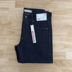 新品　UNIQLO ユニクロ　セルビッジスリムフィットストレートジーンズ　28