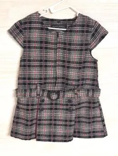 ELFIN DOLL ワンピース 90 チェック ベルト付 秋冬のサムネイル
