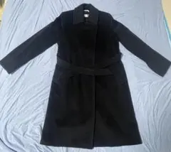 MAXMARA スポーツ ロングコート カシミヤ混 滑らか ブラック - メルカリ