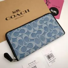 新作　新品　COACH　長財布　メンズ　シグネチャー
