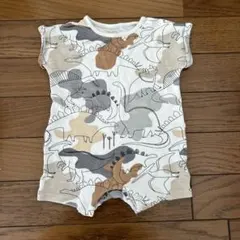 next baby ネクスト　カモフラ　恐竜　ロンパース　3-6m 70サイズのサムネイル