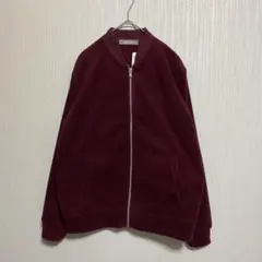 新品未使用品　ナノユニバース　フリースブルゾン　ワインレッド　S