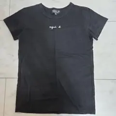 agnis b. ブラック Tシャツ 12 ans