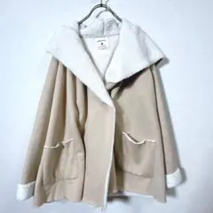 nico and… ニコアンド　ボアコート　ベージュ　サイズなし