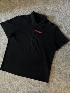 PRADA ネイビー ポロシャツ ストライプ襟 XL - メルカリ