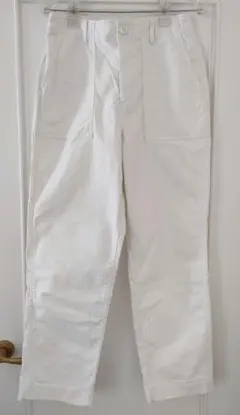 ユニクロ　カーゴパンツ　白　ホワイト