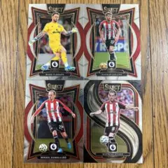 Brentfordブレントフォード4枚 2024-25Panini Select