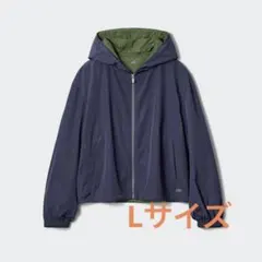 ユニクロ JW Anderson ウインドプルーフショートパーカ　L ネイビーのサムネイル