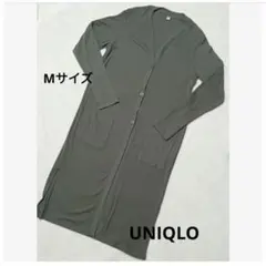 【未使用】UNIQLO Mサイズ ロングカーディガン　カーキ　レディース