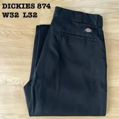 ディッキーズ 874 ワークパンツ ブラック 黒 W32 L32 古着　アメカジのサムネイル