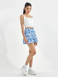 XEXYMIX BLACK LABEL 花柄 インナーレギンス付きスカート