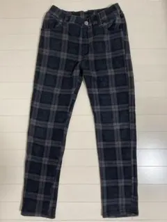 裏起毛あったかチェック柄 長ズボン 160 MILD CLUB