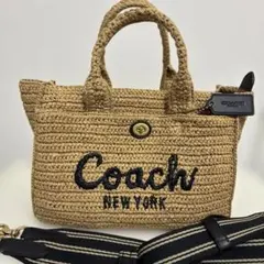 【さぁ様】コーチ COACH 2wayトートバッグCAM62 かごバッグ