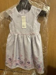 anyFAM薄紫色 花柄 ワンピース 120cm