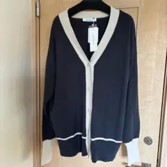 RAY CASSIN ネイビー Vネックカーディガン　レディース