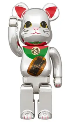 BE@RBRICK 招き猫 開運桃金メッキ 100% & 400% - メルカリ