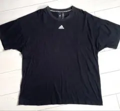 【美品】adidas メンズTシャツ　3本ライン　size:XO(3L)
