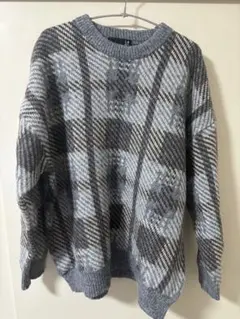 LA KORE チェック柄ニットセーター L