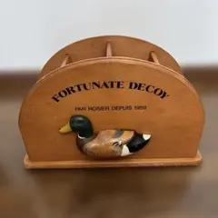 FORTUNATE DECOY 木製ダックデコイ 付きスリッパラック