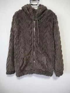 パーカー フード付き モコモコ L レディース メンズ 男女兼用 新品未使用